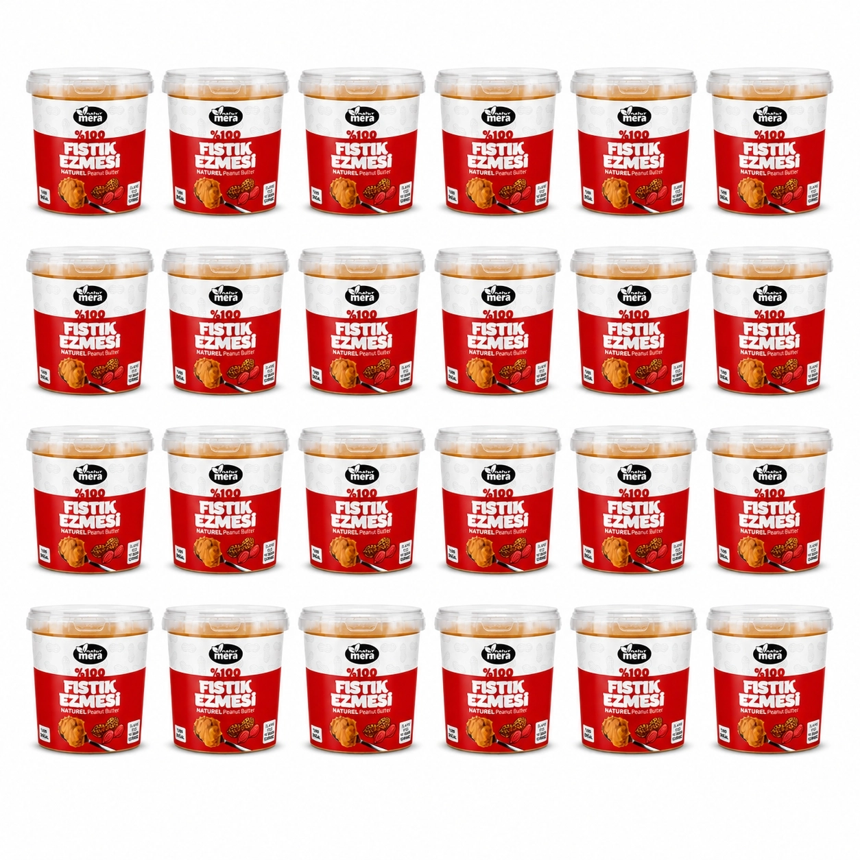 24 Adet Kavrulmuş Fıstık Ezmesi 1000g