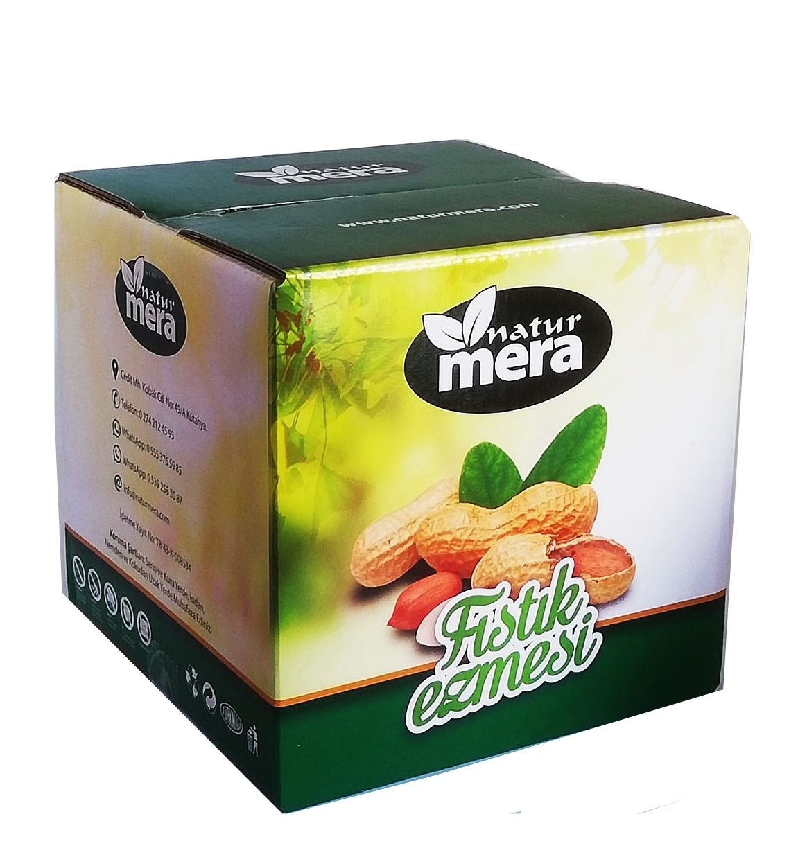 naturmera Şeker İlavesiz Kavrulmamış Fıstık Ezmesi 1000g