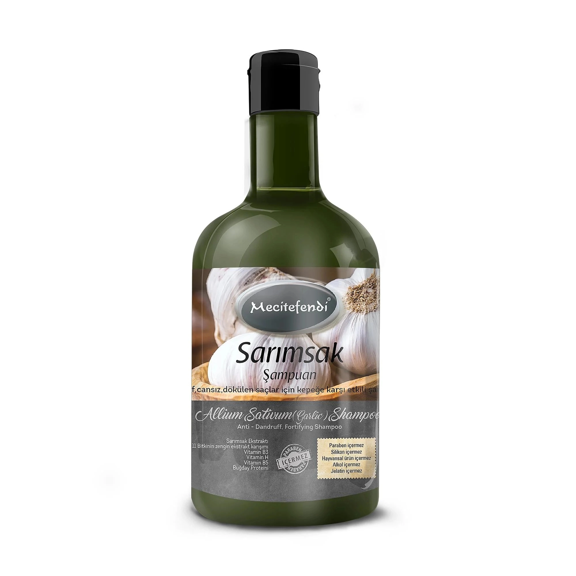 Mecitefendi Sarımsak Şampuan 400 Ml Saç Dökülmesine Ve Kepeğe Karşı Bitki Özlü Şampuan