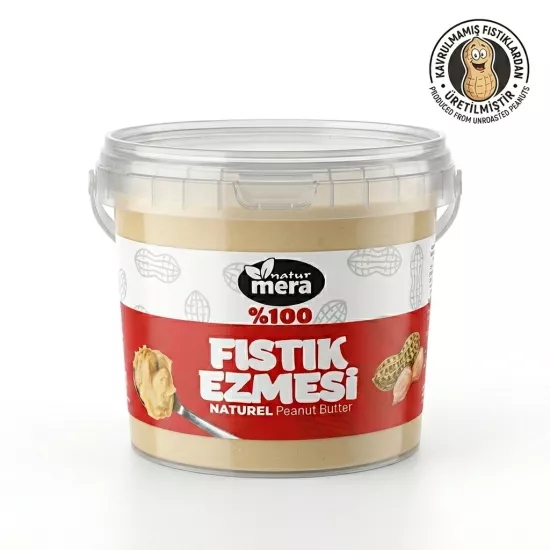naturmera Şeker İlavesiz Kavrulmamış Fıstık Ezmesi 500g