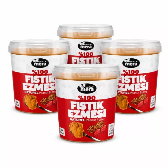 4 Adet Kavrulmuş Fıstık Ezmesi 1000g
