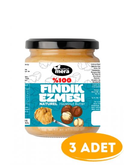 naturmera Şeker İlavesiz Fındık Ezmesi 3 x 335g