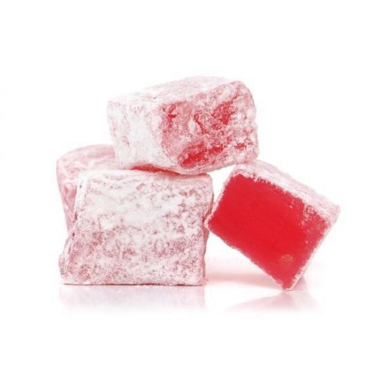 %100 Pancar Şekerinden Gül Aromalı Türk Lokumu 1000g ( 1 Kg )