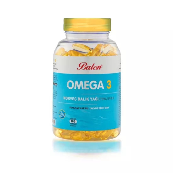 Balen Omega 3 Norveç Balık Yağı (Trigiliserid) Yumuşak Kapsül 1380 Mg*200