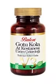 Balen Gotu Kola&At Kestanesi&Üzüm Çekirdeği Ekstraktı Kapsül