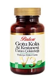 Balen Gotu Kola&At Kestanesi&Üzüm Çekirdeği Ekstraktı Kapsül